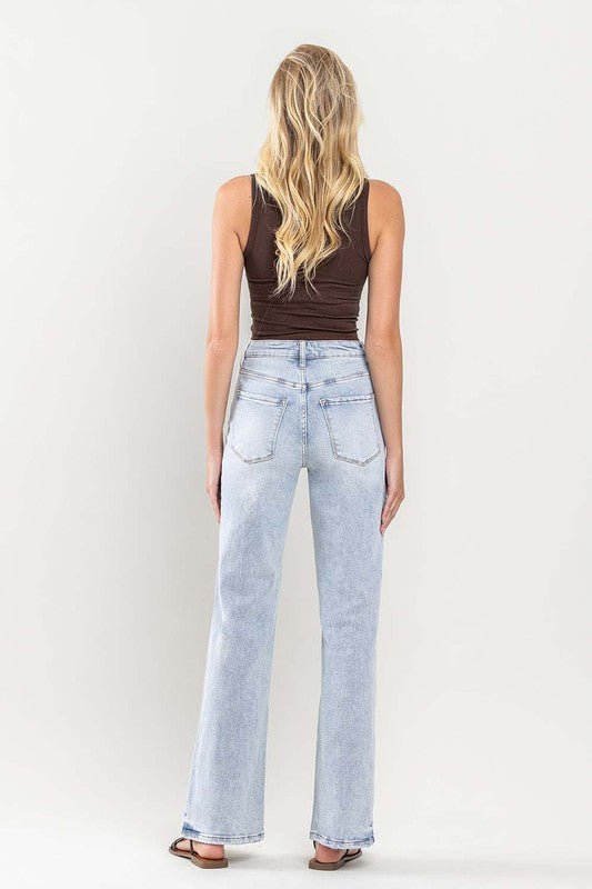 90's Vintage Super High - Rise Flare Jeans - Texas Front Porch
