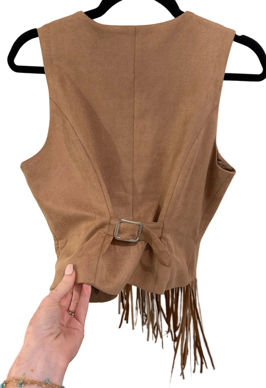 Asymmetrical Fringe Vest - Texas Front Porch