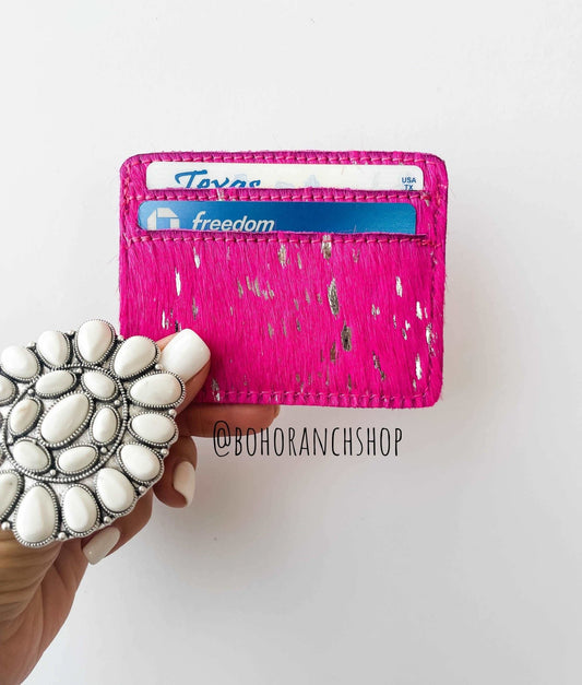 Cowhide Credit Card Holder - Money holder - Texas Front Porch