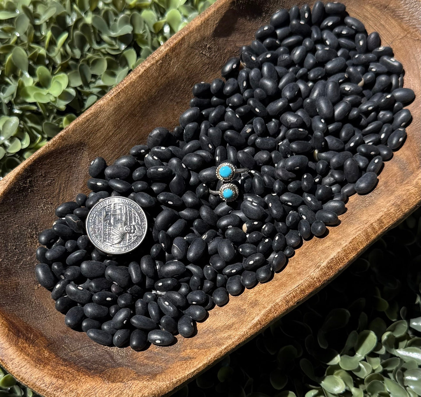 Double Stone Adjustable Turquoise Ring - Texas Front Porch