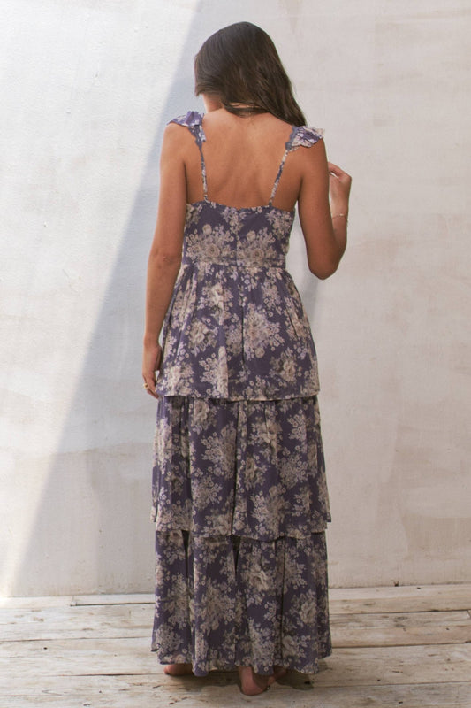 FLORAL PRINT TIERED DRESS - Texas Front Porch