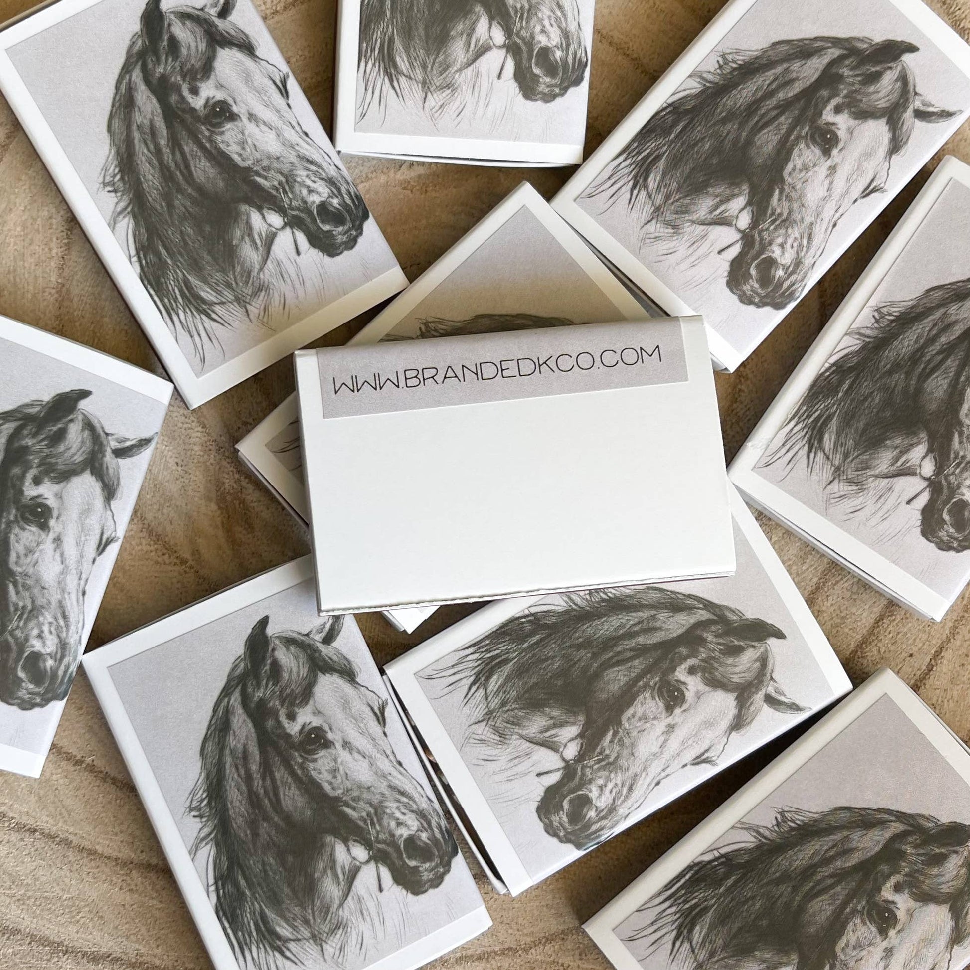 Horse Portrait Match Set // Vintage Landscape - Texas Front Porch