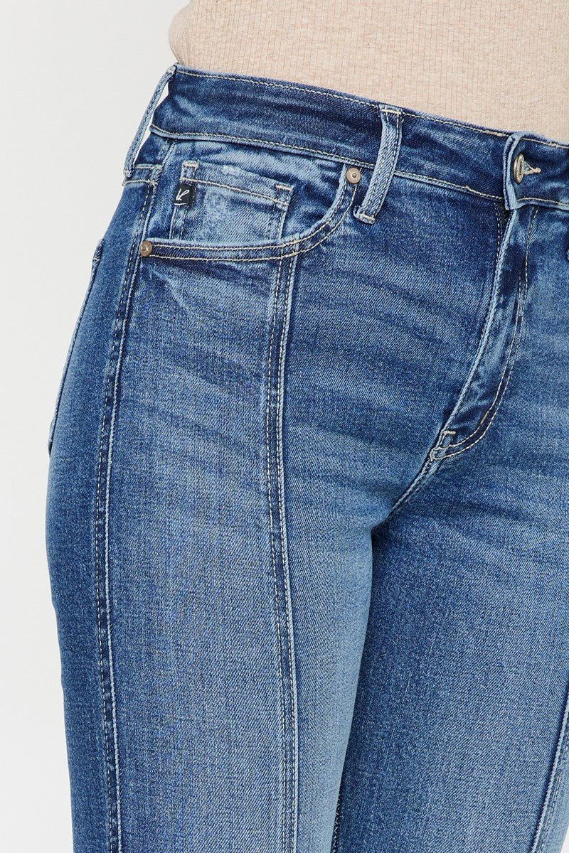 Slit Highrise Bootcut Jeans - Texas Front Porch