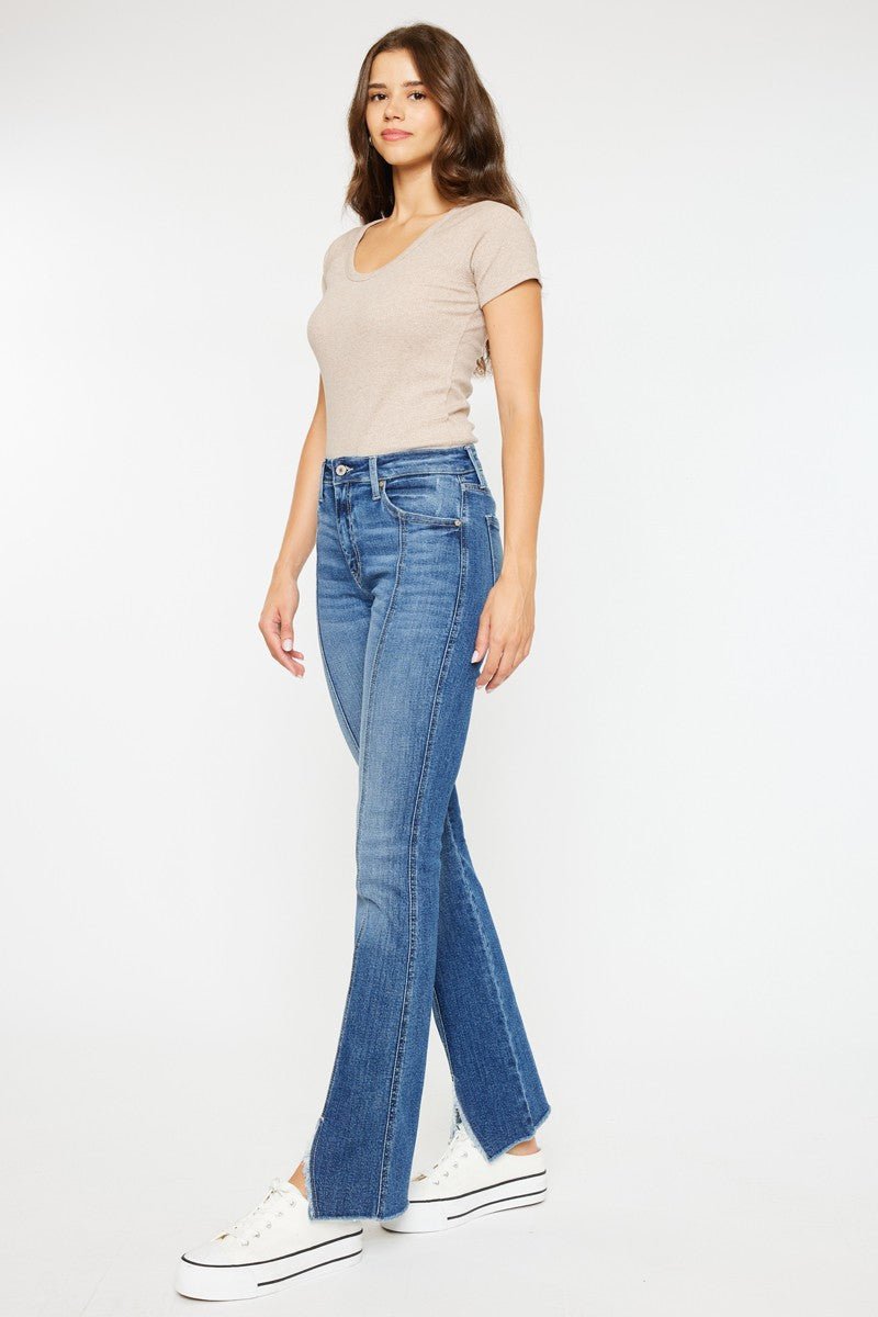 Slit Highrise Bootcut Jeans - Texas Front Porch
