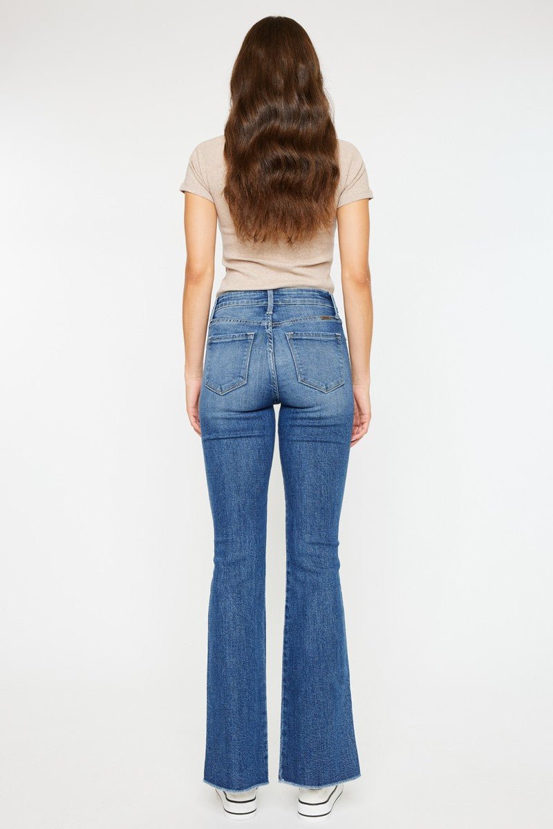 Slit Highrise Bootcut Jeans - Texas Front Porch