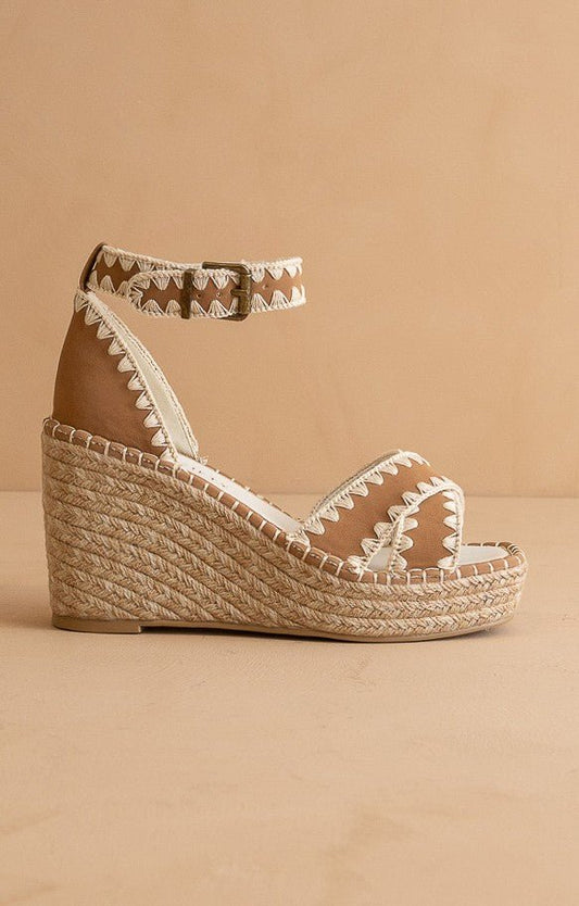 The Essie Espadrille Slide with Embroidered Straps - Texas Front Porch