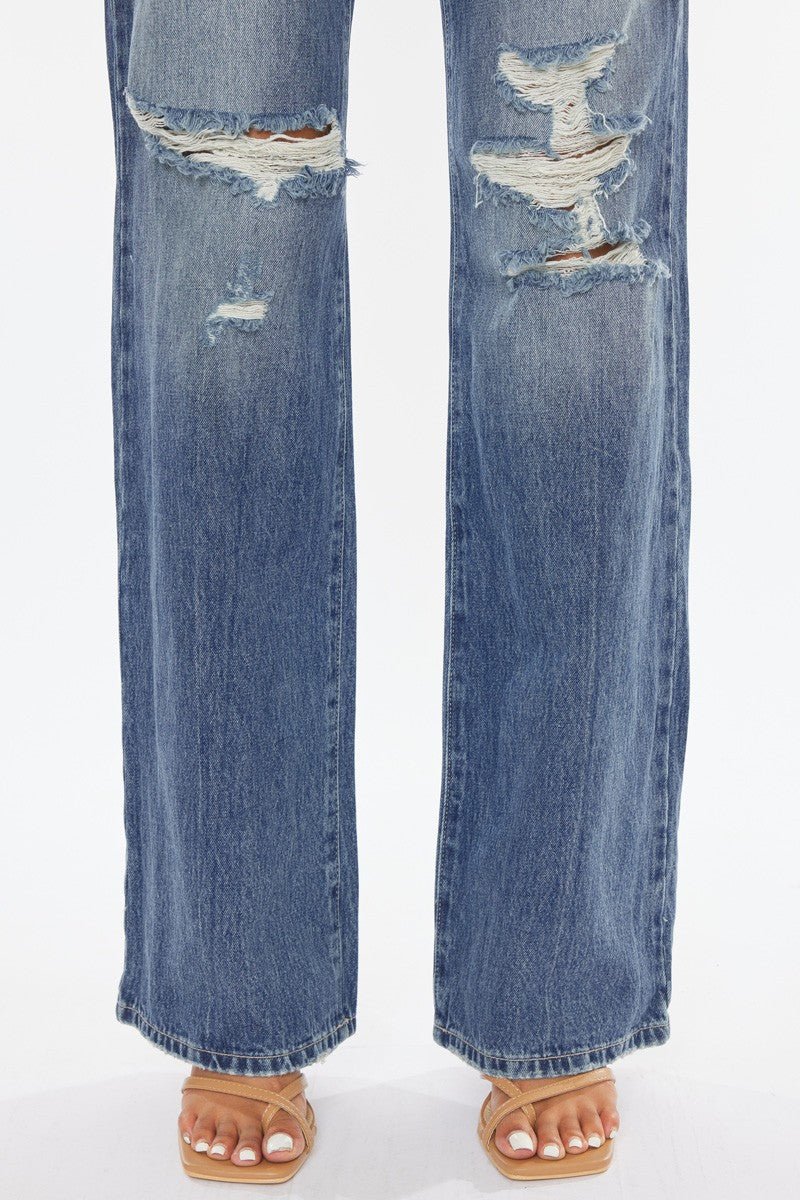 Ultra High Rise 90'S Wide Leg Flare - Texas Front Porch