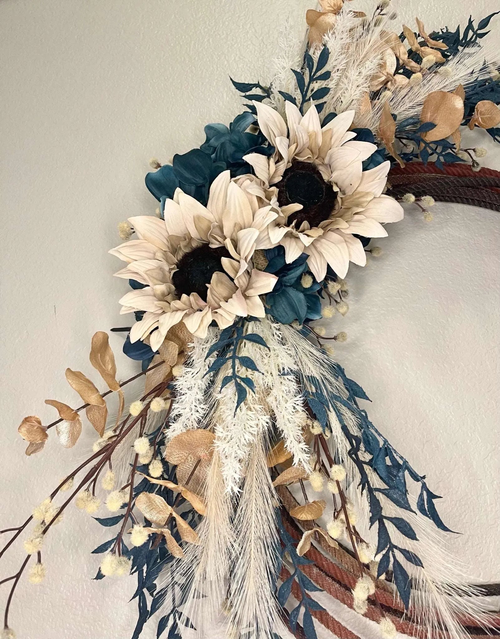 Sundance Turquoise Lariat Wreath - Texas Front Porch