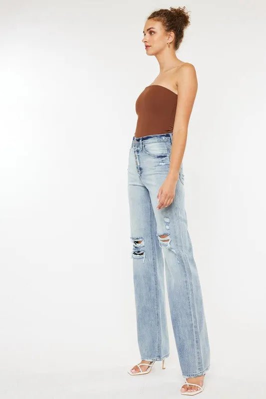 Ultra High Rise 90's Flare Jeans - Texas Front Porch