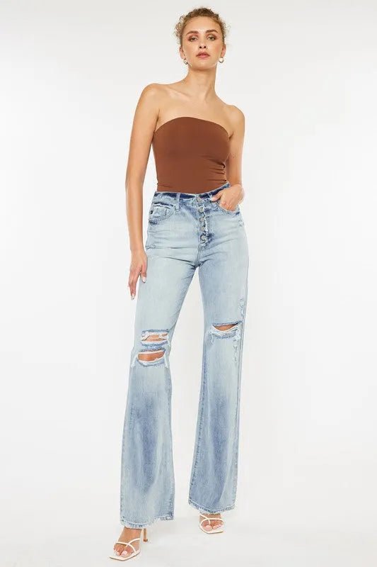 Ultra High Rise 90's Flare Jeans - Texas Front Porch