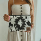 COWHIDE AZTEC  MAKEUP bag Genuine Hair On travel