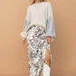 32163S - Satin Drape Pleated Skirt - Texas Front Porch