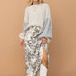 32163S - Satin Drape Pleated Skirt - Texas Front Porch