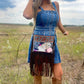 Hand Tooled Clear Purse Crossbody - Concert Game Day Stadium