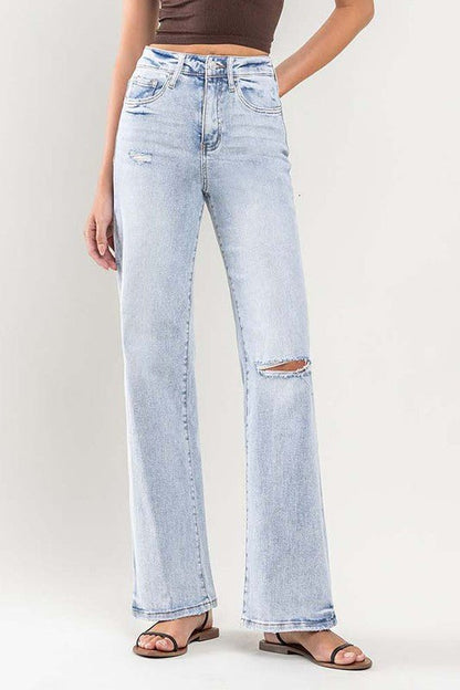 90's Vintage Super High - Rise Flare Jeans - Texas Front Porch