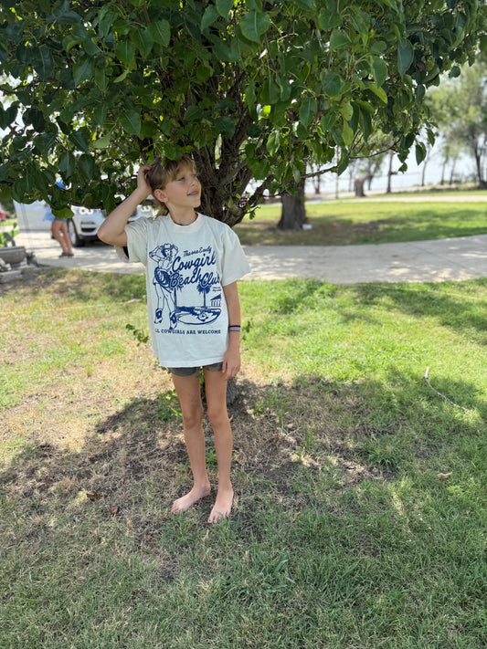 * KIDS * Cowgirl Beach Club Oversized Kids T-Shirt