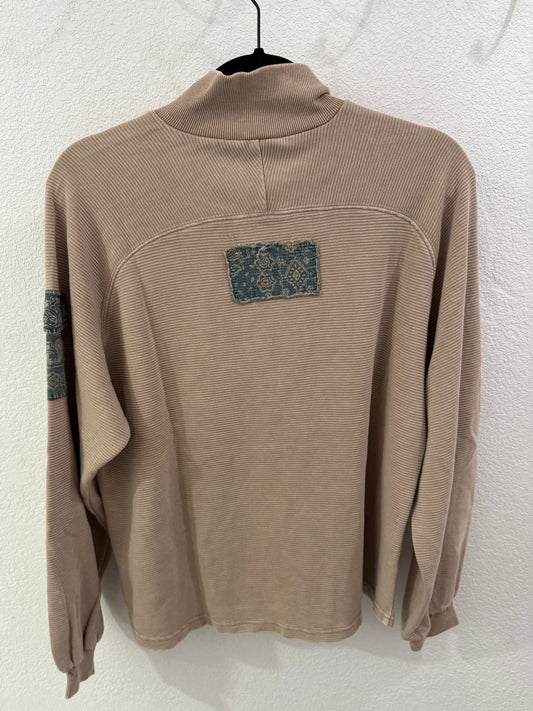 Washed Ribbed Terry Pullover