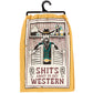 About To Get Western Kitchen Towel - Texas Front Porch