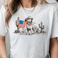 American Cowboy Dog Graphic Plus Tee - Texas Front Porch