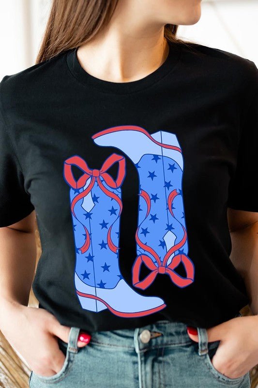 American Cowgirl Boots Graphic Plus Tee - Texas Front Porch
