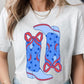 American Cowgirl Boots Graphic Plus Tee - Texas Front Porch
