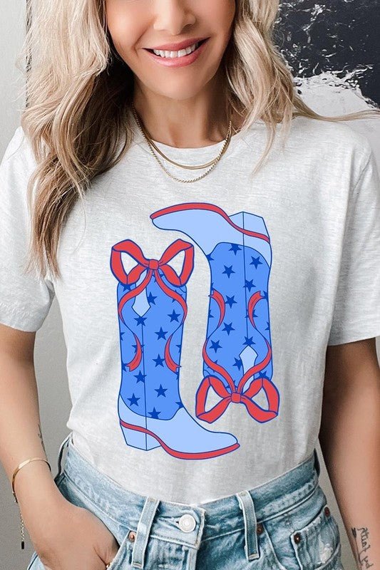 American Cowgirl Boots Graphic Plus Tee - Texas Front Porch