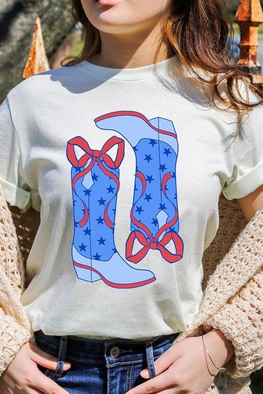 American Cowgirl Boots Graphic Plus Tee - Texas Front Porch