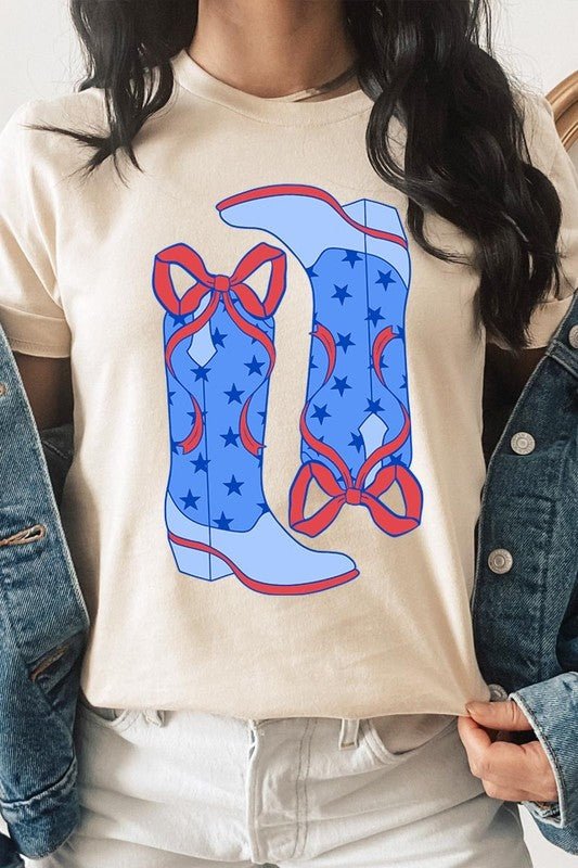 American Cowgirl Boots Graphic Plus Tee - Texas Front Porch