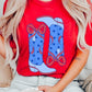 American Cowgirl Boots Graphic Plus Tee - Texas Front Porch