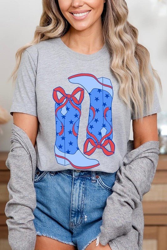 American Cowgirl Boots Graphic Plus Tee - Texas Front Porch