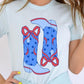 American Cowgirl Boots Graphic Plus Tee - Texas Front Porch
