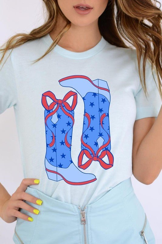 American Cowgirl Boots Graphic Plus Tee - Texas Front Porch