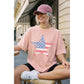 AMERICAN FLAG OVERSIZED MINERAL GRAPHIC TEE - Texas Front Porch