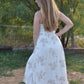 Antique White Midi Dress with Side Slit - Texas Front Porch