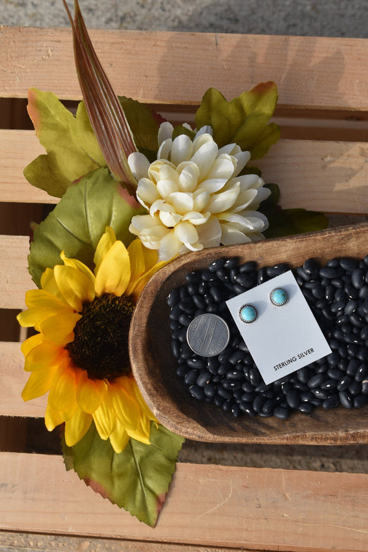 Aria Kingman Turquoise Stud Earrings - Texas Front Porch