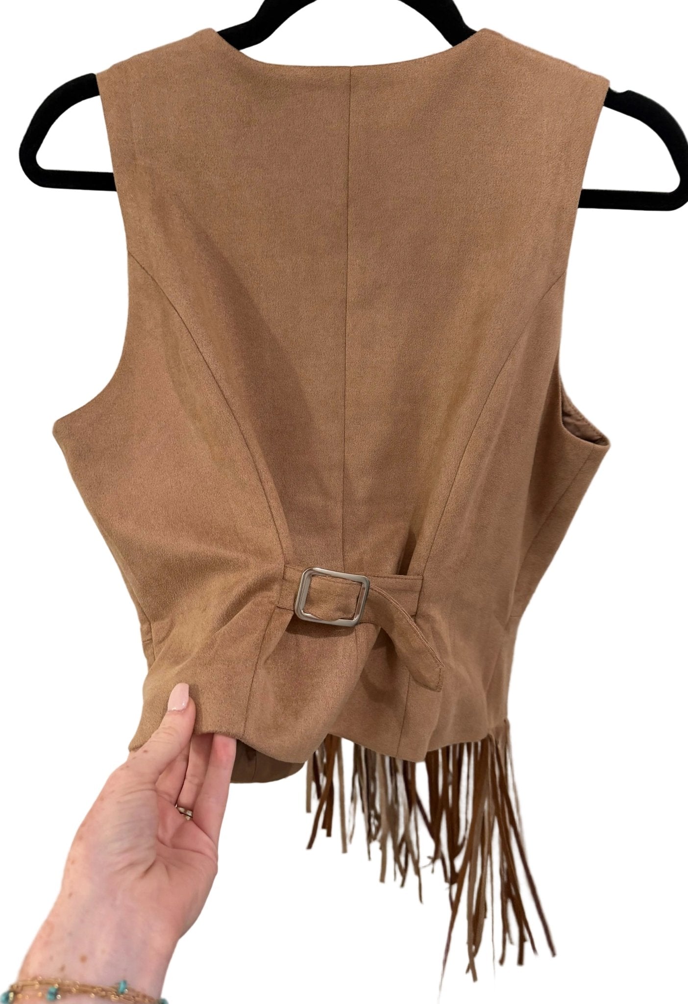 Asymmetrical Fringe Vest - Texas Front Porch