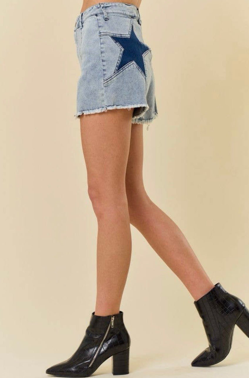 Back Star Detail Shorts - Texas Front Porch