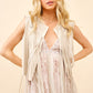 Beaded Yoke Faux Leather Fringe Vest - Texas Front Porch
