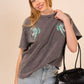 Bird Embroidered Mineral Wash Tee - Texas Front Porch