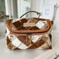 BOHO LUXE TOILETRY bag Genuine Hair On travel storage  - Texas Front Porch