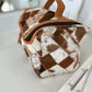 BOHO LUXE TOILETRY bag Genuine Hair On travel storage  - Texas Front Porch