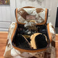 BOHO LUXE TOILETRY bag Genuine Hair On travel storage  - Texas Front Porch