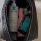 Boot Stitch Handtooled  Leather Toiletry Makeup Shaving Bag - Texas Front Porch