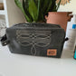 Boot Stitch Handtooled  Leather Toiletry Makeup Shaving Bag - Texas Front Porch