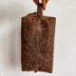 Boot Stitch Handtooled  Leather Toiletry Makeup Shaving Bag - Texas Front Porch