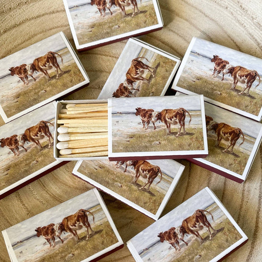 Cattle Match Set // Vintage Landscape - Texas Front Porch