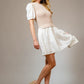 Cotton Puff Sleeve Sweater Mini Dress - Texas Front Porch