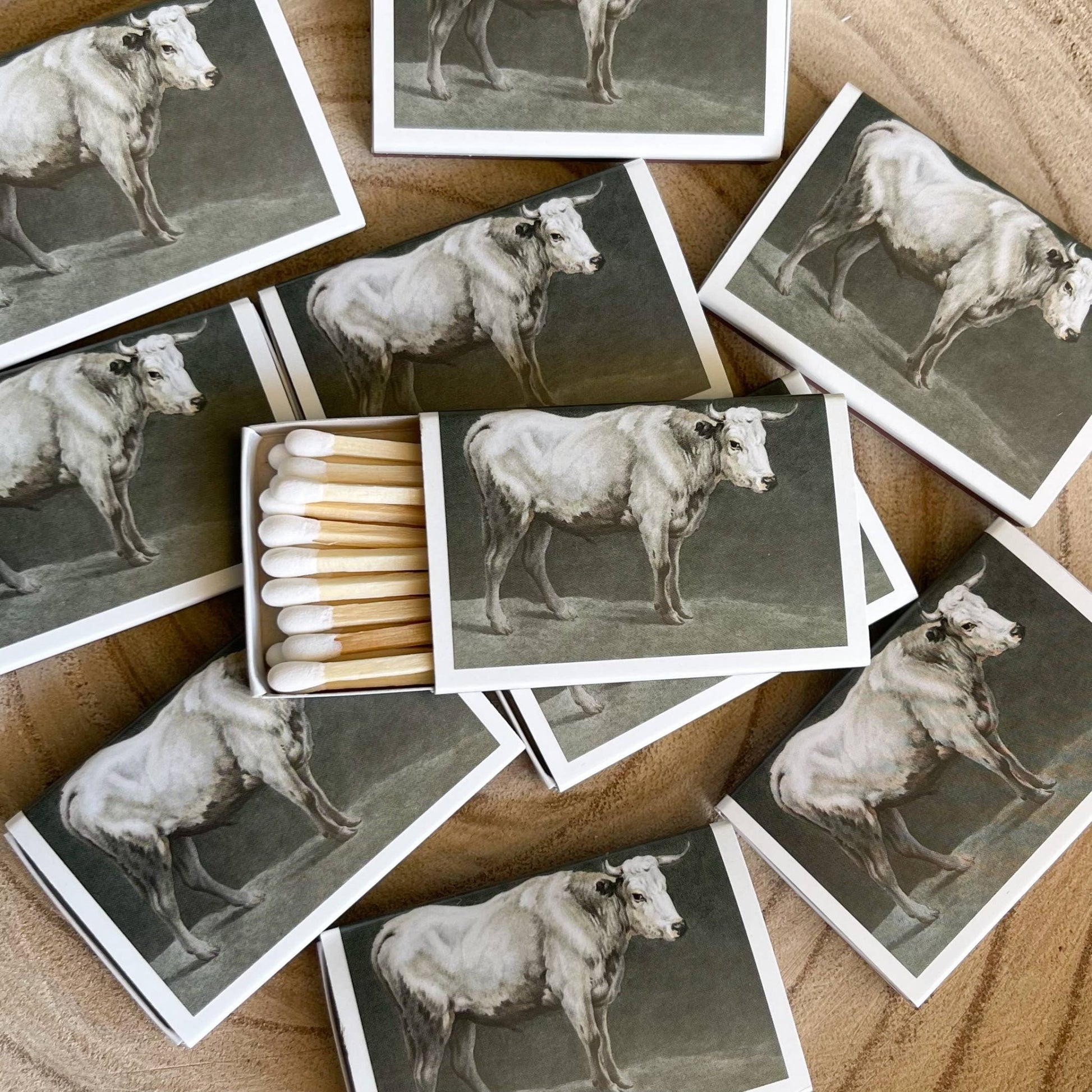 Cow Match Set // Vintage Landscape - Texas Front Porch