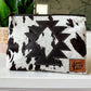 COWHIDE AZTEC  MAKEUP bag Genuine Hair On travel - Texas Front Porch