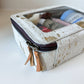 Cowhide Cosmetic Case - Toiletry Makeup Travel Bag - Texas Front Porch